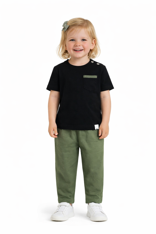 Olive Green Kids Revere Pyjamas