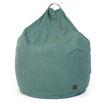 Turtle Bean Bags 100% Cotton Canvas Cover for Adults & Kids - Green