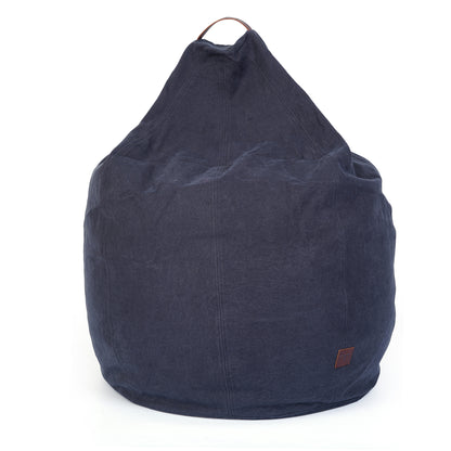 Turtle Bean Bags 100% Cotton Canvas Cover for Adults & Kids - Blue