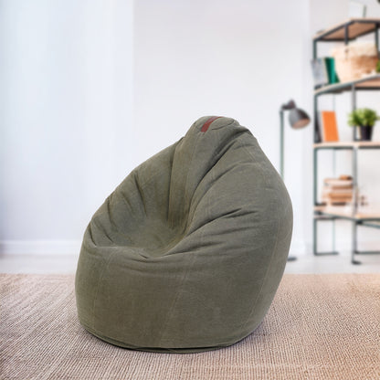 Turtle Bean Bags 100% Cotton Canvas Cover for Adults & Kids - Olive