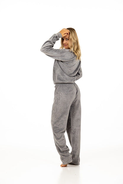 Grey Fleece Pyjama Set