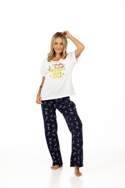 Navy Fox Pyjama Set