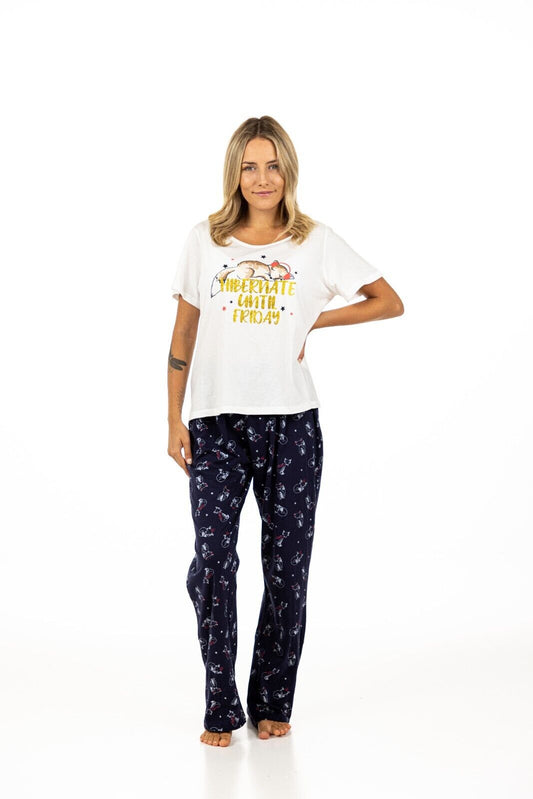 Navy Fox Pyjama Set