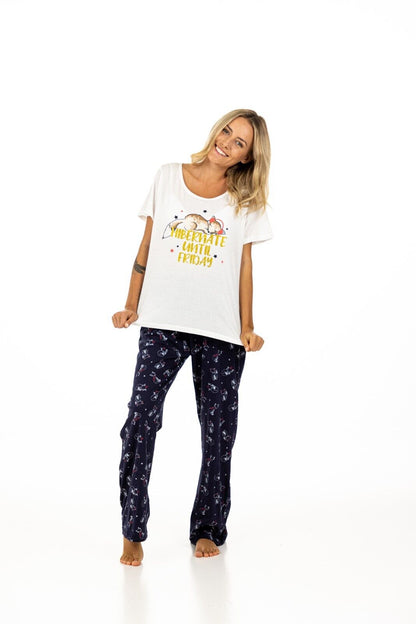 Navy Fox Pyjama Set