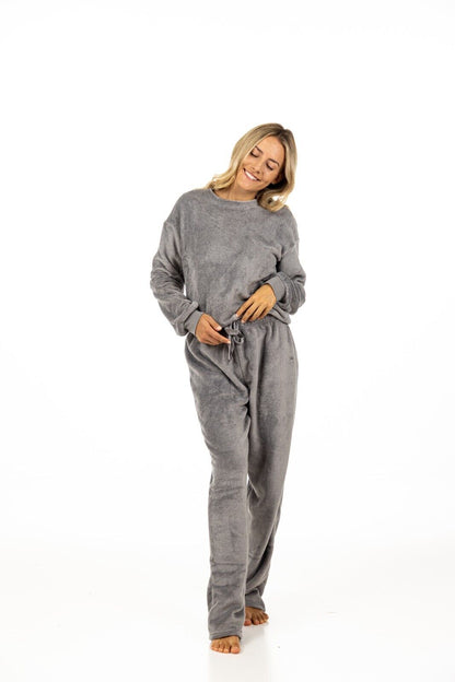 Grey Fleece Pyjama Set