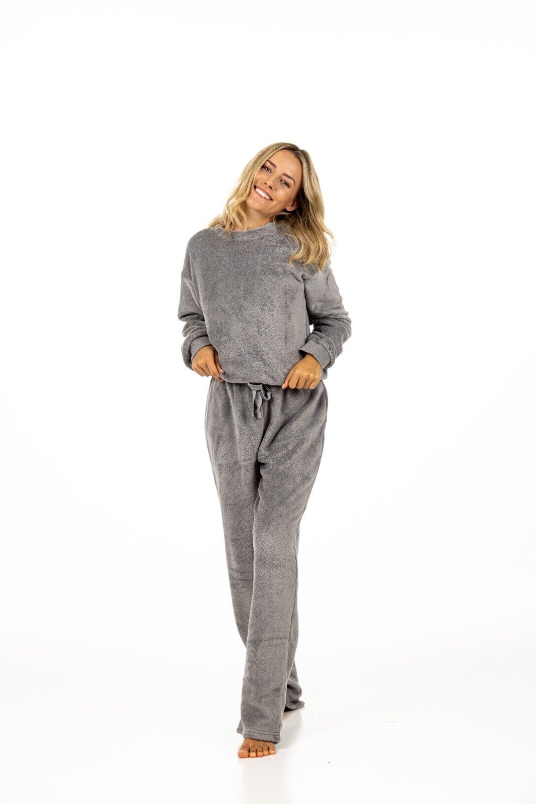 Grey Fleece Pyjama Set