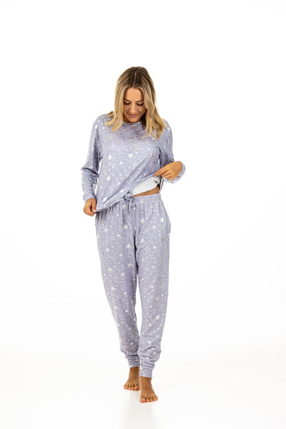 Blue Star Foil Pyjama Set