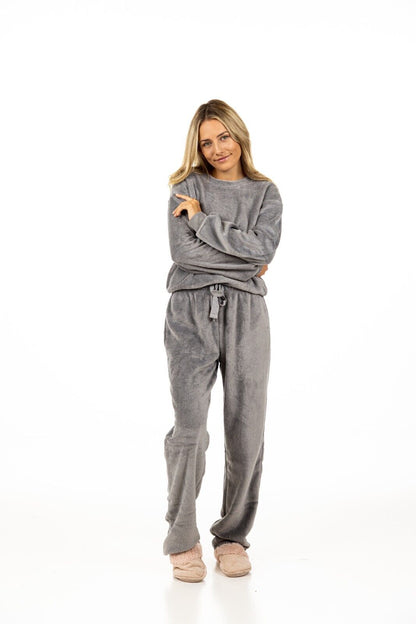 Grey Fleece Pyjama Set