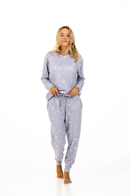 Blue Star Foil Pyjama Set