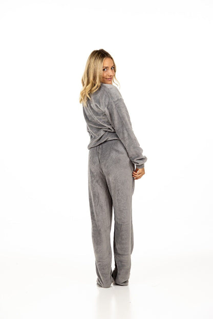 Grey Fleece Pyjama Set